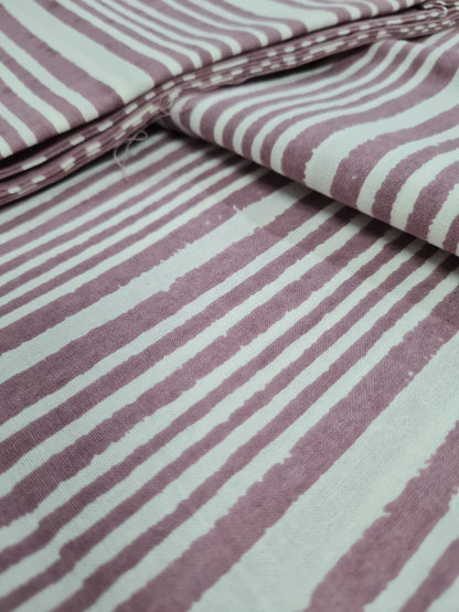 Organic Cotton Double Bed Sheets + 2 Pillow Cases in Purple