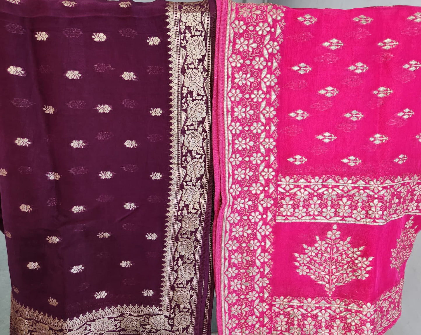 Soft Organza Silk Dupatta in Pink