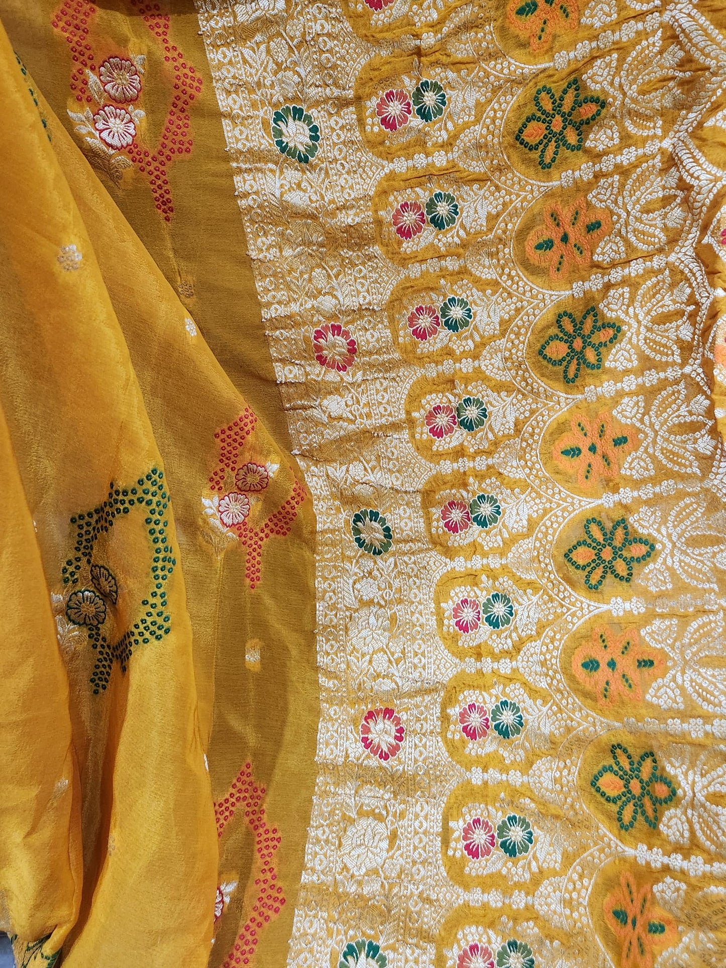 Exclusive Yellow Pure Chinon Saree with Soft Zari Work