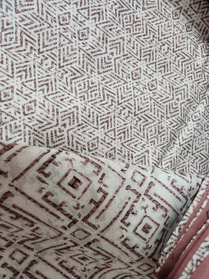 Pure Cotton Summer Blanket/ Dohar/ Throw in Red